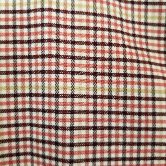 Lane Bryant Signature Fit Ankle 4 Season Women's Plaid Check Pants Rusty Red 26 - Picture 9 of 11